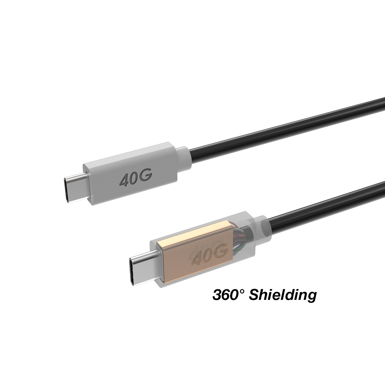 USB4 40Gbps Active Cable Shielding