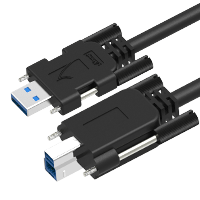 USB 3.0 A to B locking cable