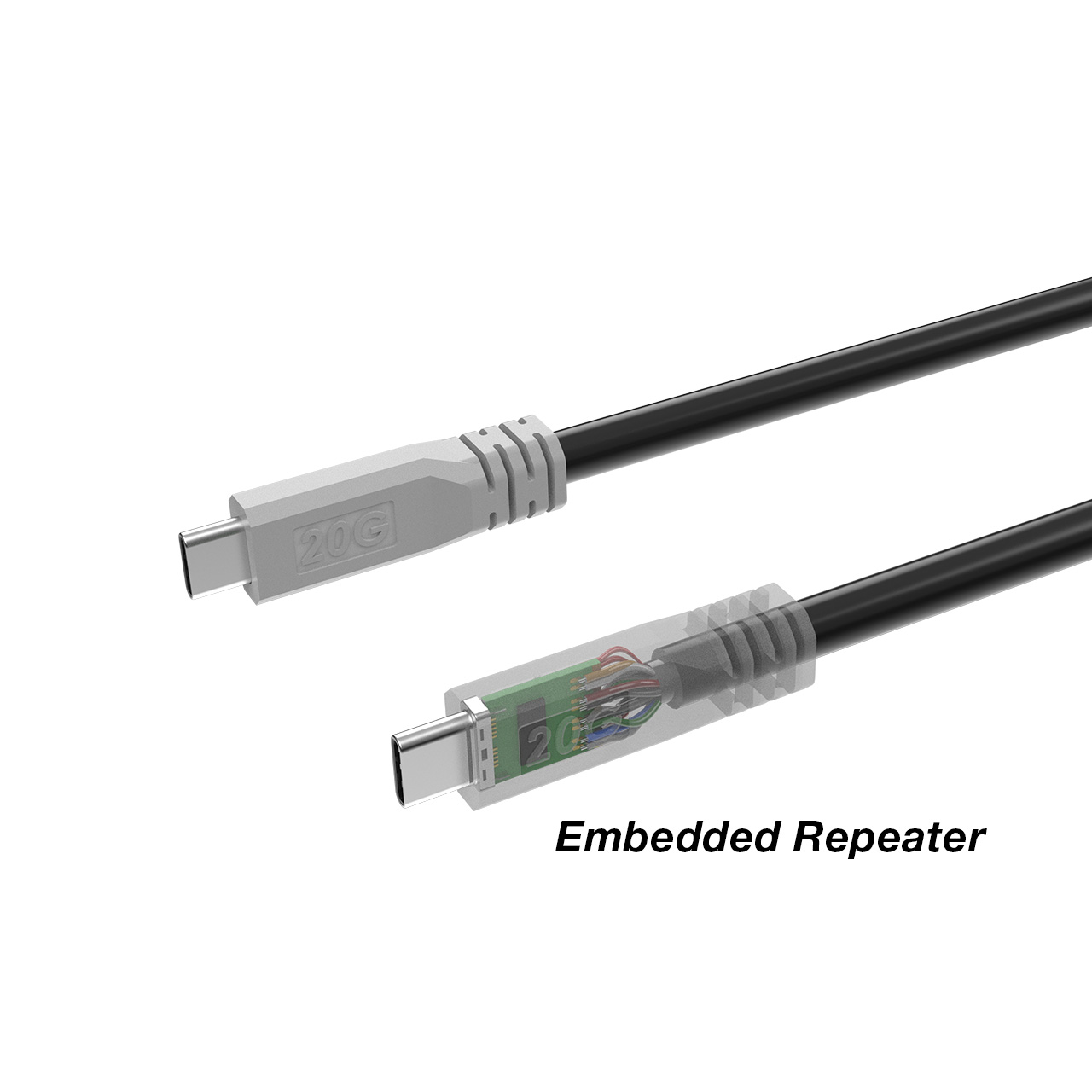 USB4 20Gbps Active Cable Embedded Repeater